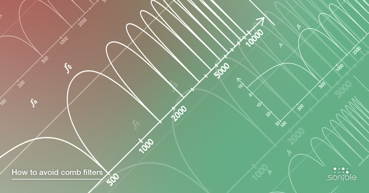 How to avoid disturbing comb filter effects when recording audio