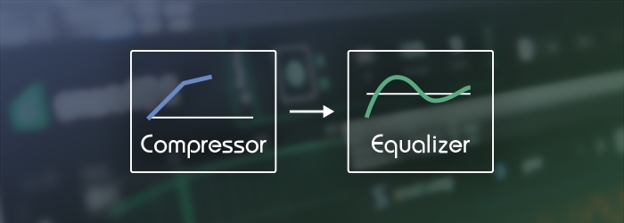 Compressor before equalizer