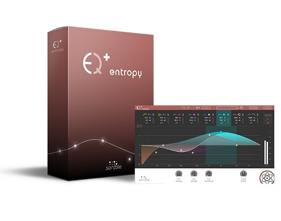 sonible entropy:EQ+ plugin with box in background