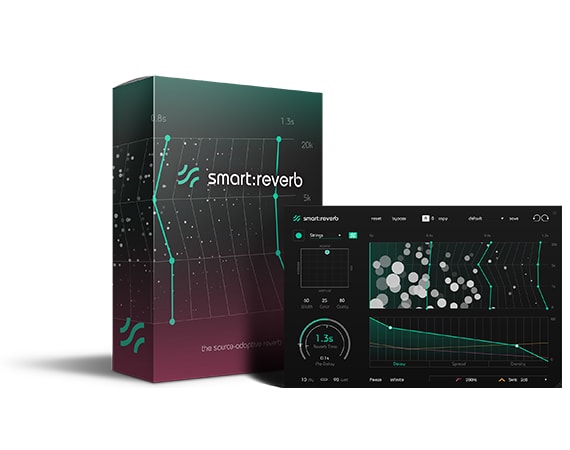 sonible smart:reverb product with box in background