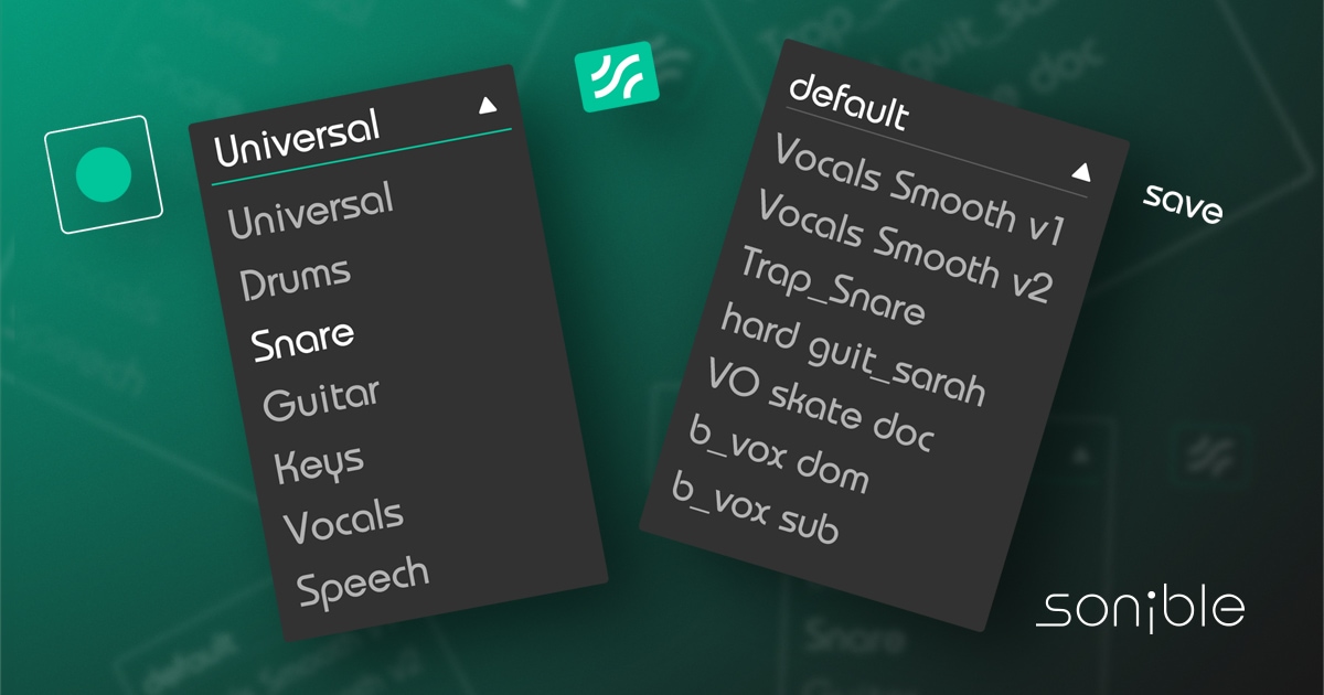 The difference between presets and profiles sonible