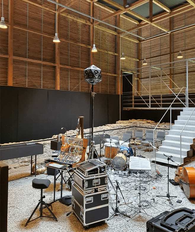 sonible's IKO and instruments in a modern concert venue