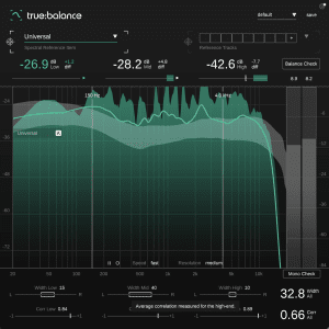 true:balance analyzing a signal with harsh upper mids