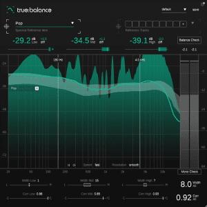 true:balance analysiert ein Signal mit dem Pop-Profil