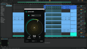 stylized sound with a more synthetic style with sonible's pure:verb