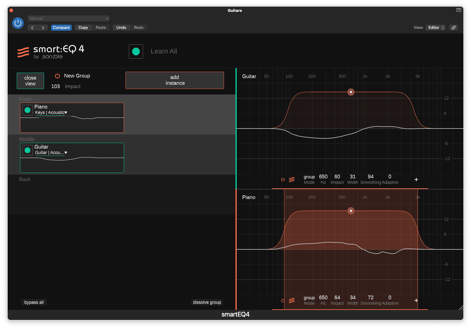 unmasking hierarchy happening in group view